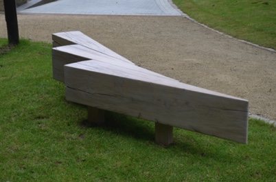 Memorial bench, Clare College Cambridge